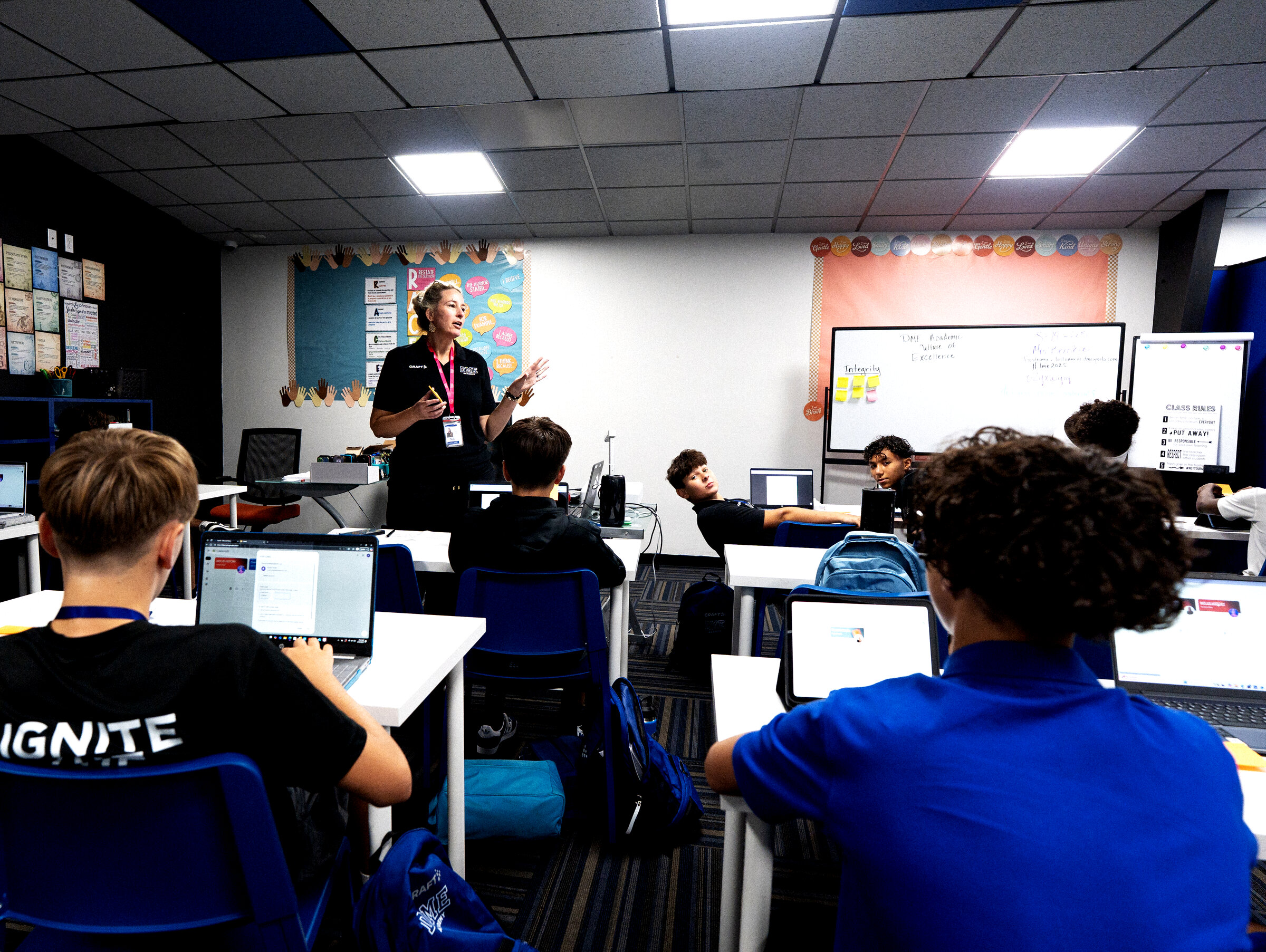 Classroom learning at DME Academy